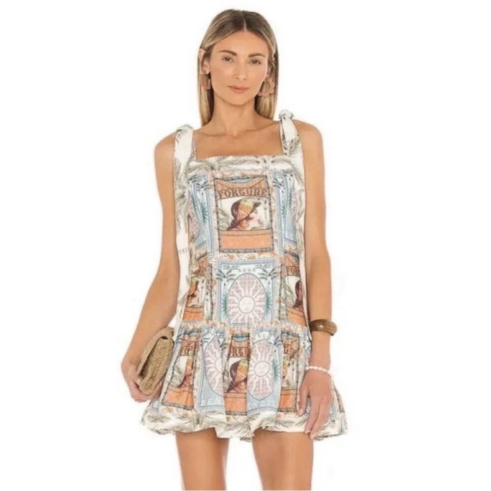Agua Bendita Multicolor Printed Dress